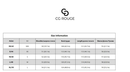 CG Rouge bontjas dames